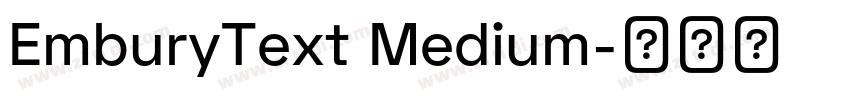 EmburyText Medium字体转换